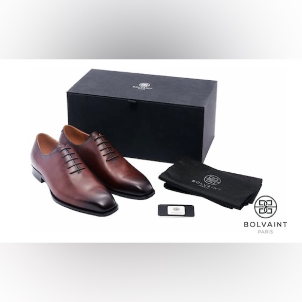 Bolvaint Tarragona Whole Cut Leather Dress Shoes; Size 10; Black